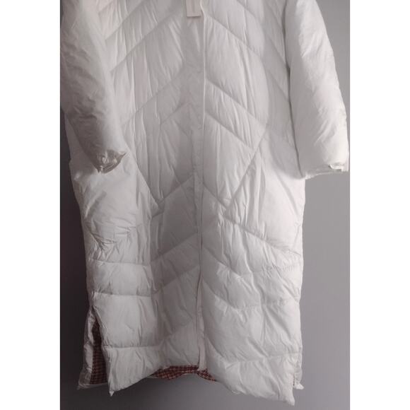 Sundance White Quilted Puffer Trench Coat Hooded Size XXL NWT - Picture 4 of 16
